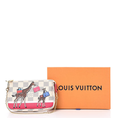 Louis Vuitton Damier Azur 2017 Christmas Animation Mini Pochette Accessories 8 of 8