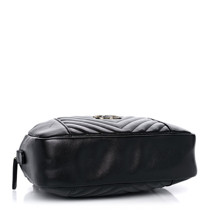 Chanel Calfskin Quilted Daily Chevron Camera Case Black 4 of 10