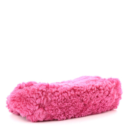Chanel Shearling Sheepskin Medium Chanel 19 Flap Pink 4 of 9