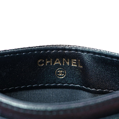 Chanel Iridescent Caviar Quilted Card Holder Black 6 of 10