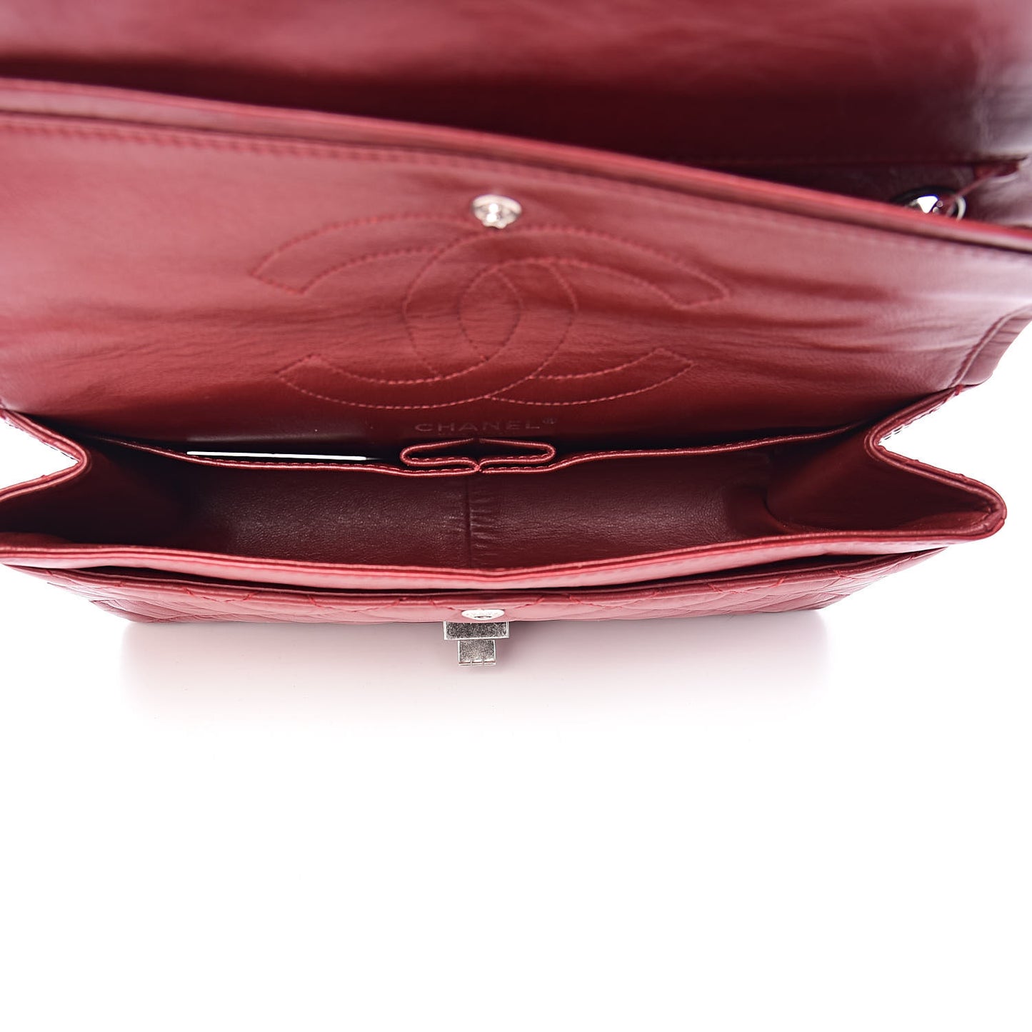 Aged Calfskin Quilted 2.55 Reissue 226 Flap Red