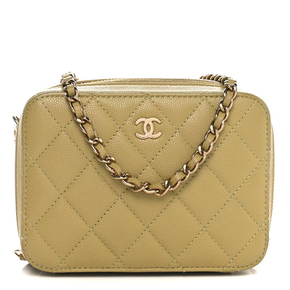 Chanel Caviar Quilted Camera Bag Green 1 of 12