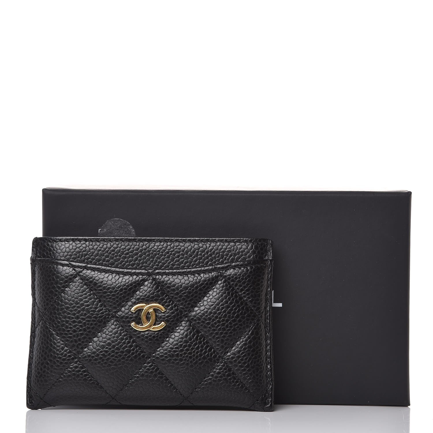 Chanel Caviar Quilted Card Holder Black 10 of 10