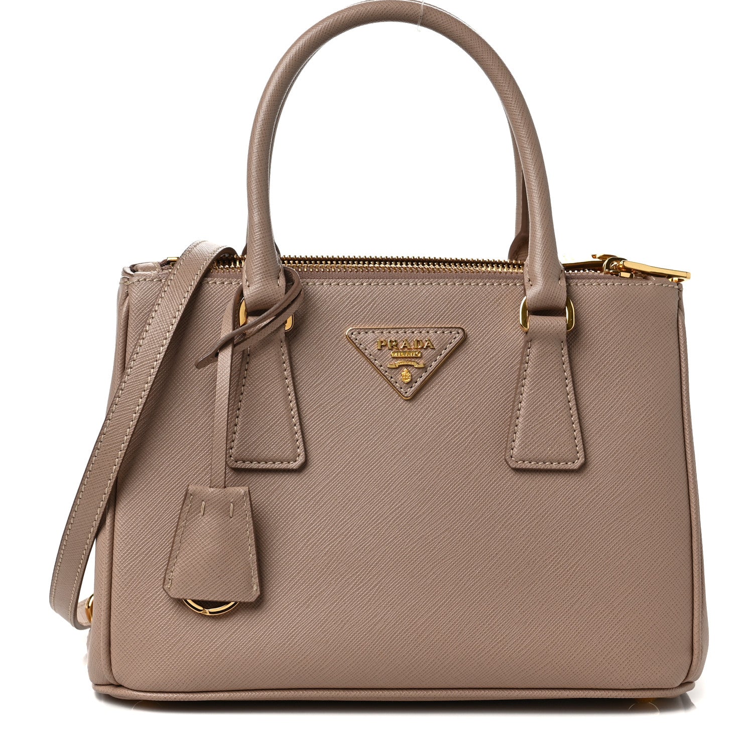 Prada Saffiano Small Galleria Double Zip Tote Cammeo 1 of 5