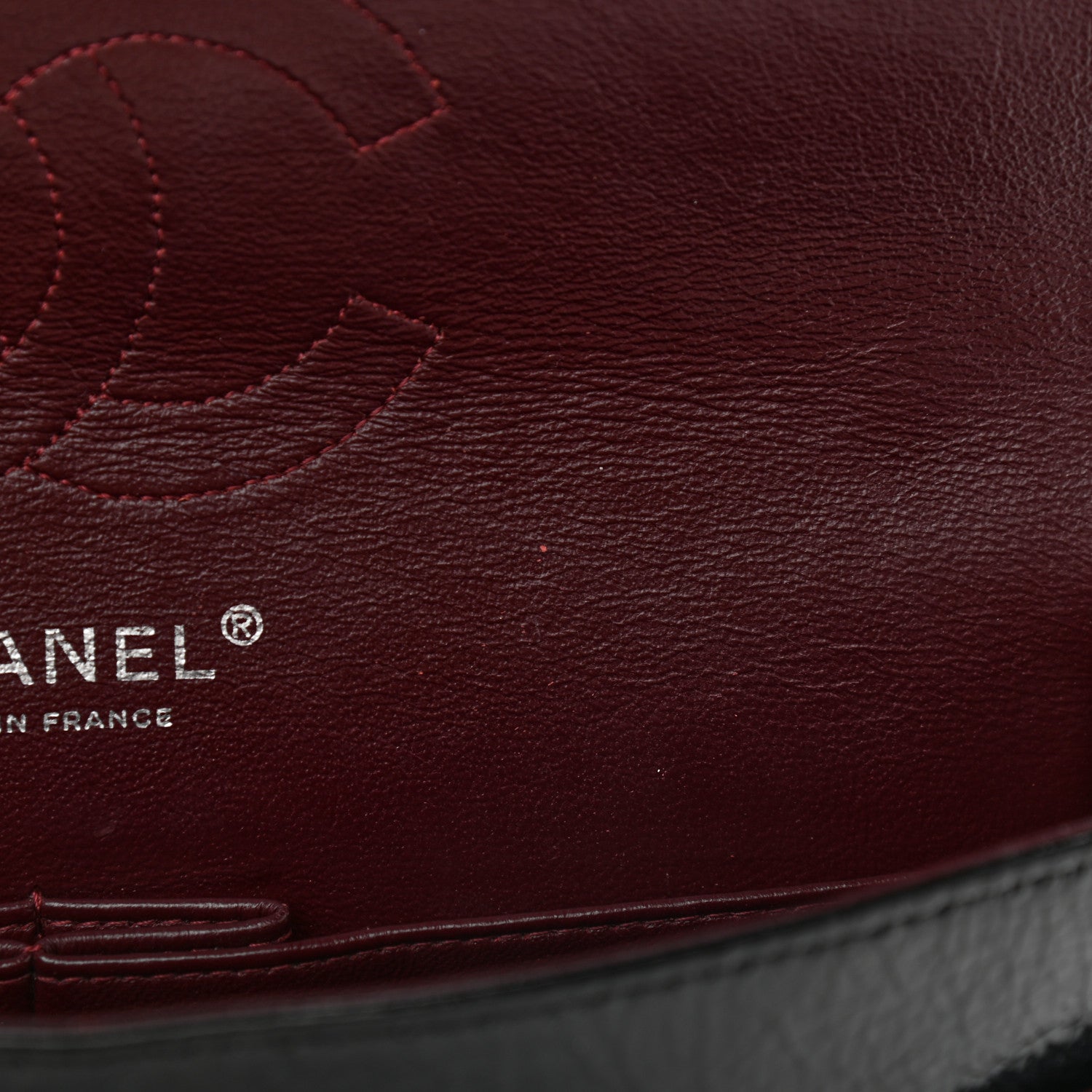 Chanel Distressed Patent Quilted Medium Double Flap Black 11 of 12