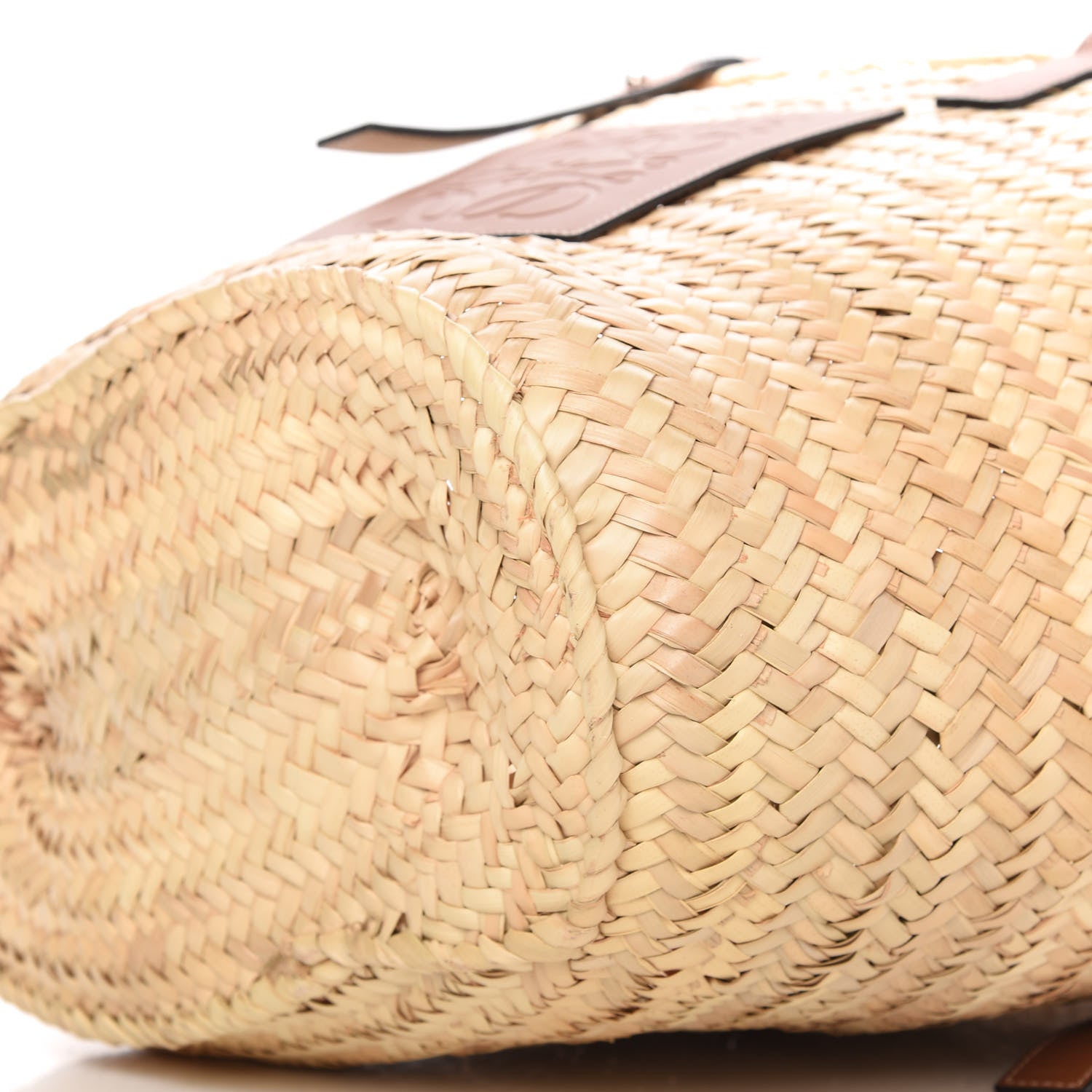Loewe Raffia Medium Basket Tote Bag Natural Tan 7 of 10