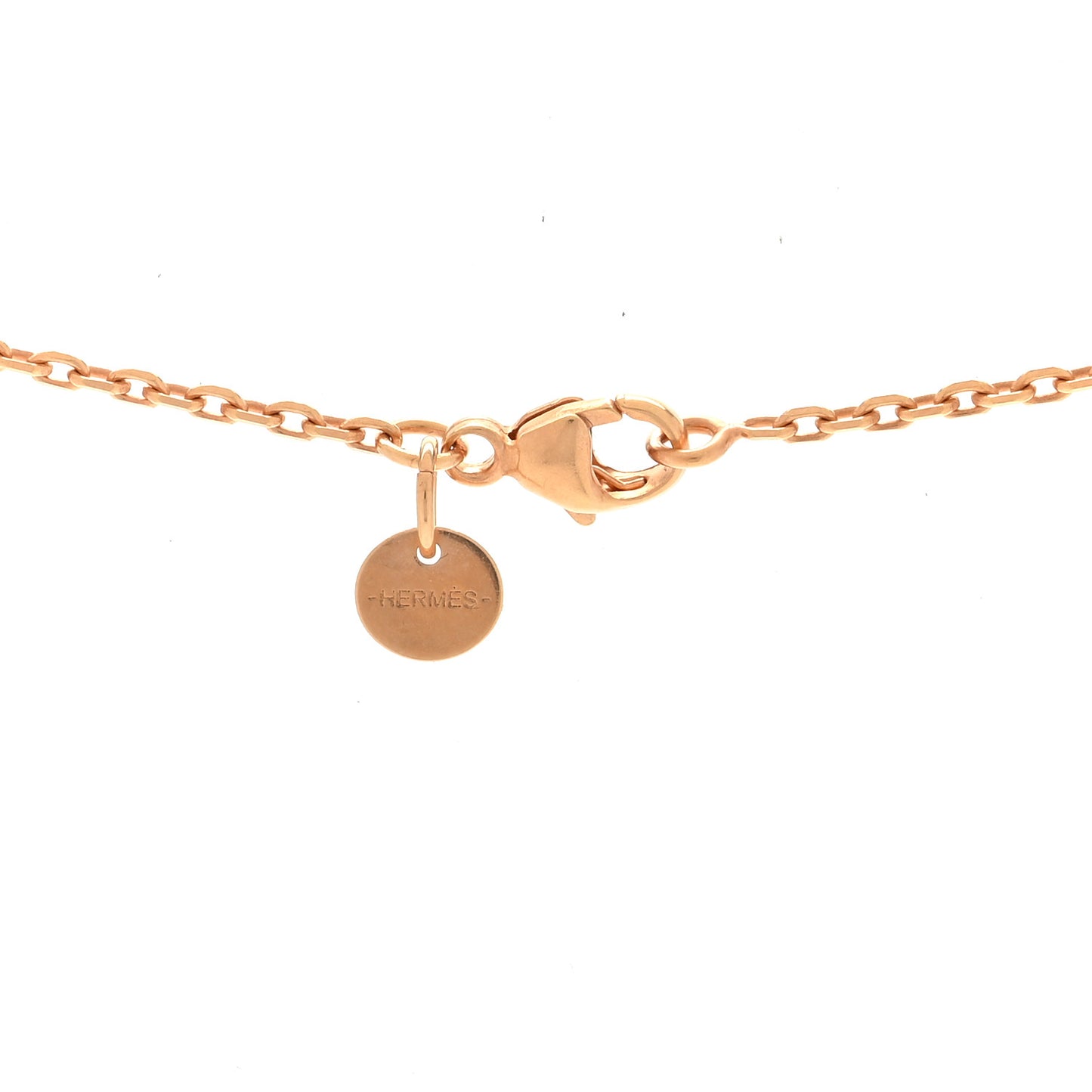 Lacquered Gold Mini Pop H Pendant Necklace Black