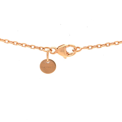 Hermes Lacquered Gold Mini Pop H Pendant Necklace Black 4 of 4