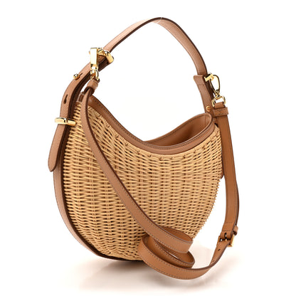 Prada Wicker Arque Shoulder Bag Natural 3 of 9