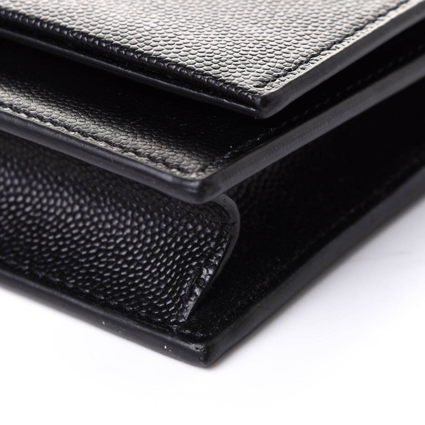 Grain De Poudre Classic Monogram Kate Tassel Chain Wallet Black