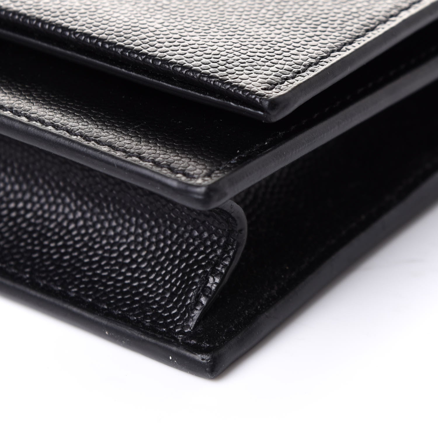 Saint Laurent Grain De Poudre Classic Monogram Kate Tassel Chain Wallet Black 9 of 10