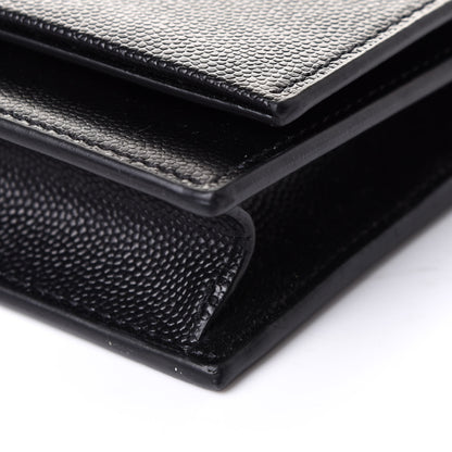 Saint Laurent Grain De Poudre Classic Monogram Kate Tassel Chain Wallet Black 9 of 10