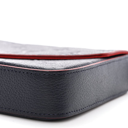 Louis Vuitton Empreinte Pochette Felicie Chain Wallet Marine Rouge 10 of 10