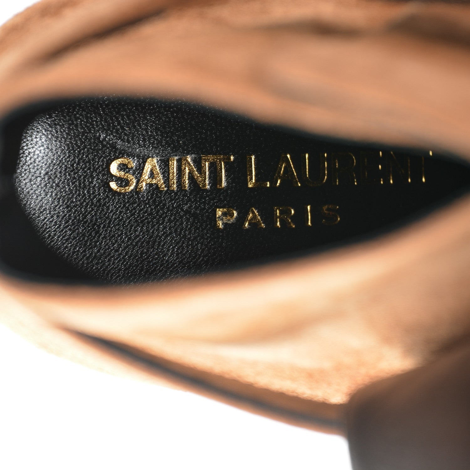 Saint Laurent Suede Babies Ankle Boots 36.5 Fox Brown 7 of 7