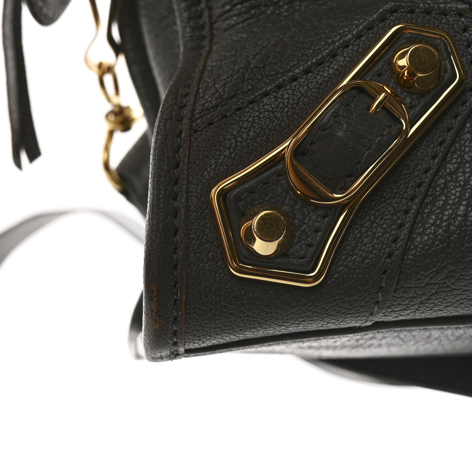 Balenciaga Chevre Gold Metallic Edge Hardware S City Gris Acier 14 of 14