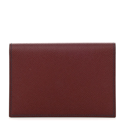 Hermes Epsom M2 Magellan Passport Holder Rouge H Bleu Nuit Gris Tourterelle 1 of 8