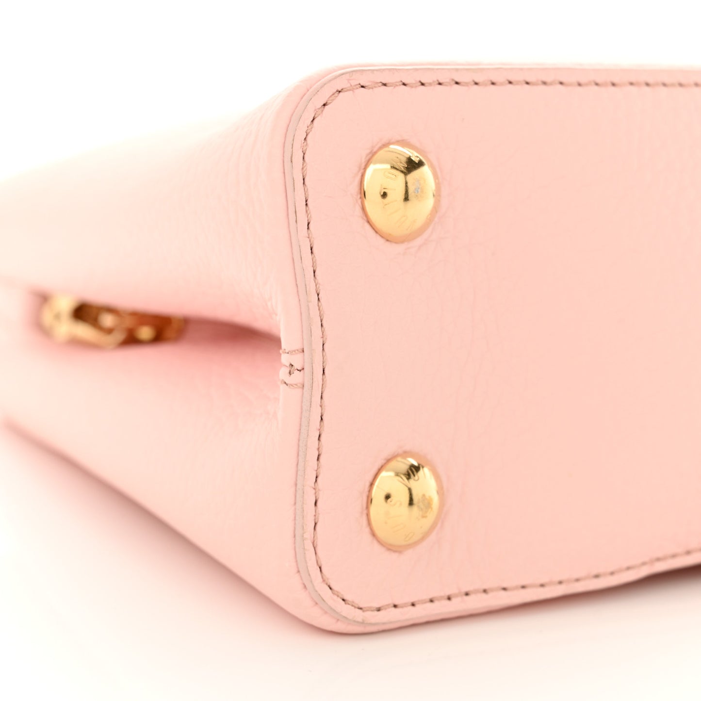 Taurillon Resin Murano Capucines BB Rose Jasmin