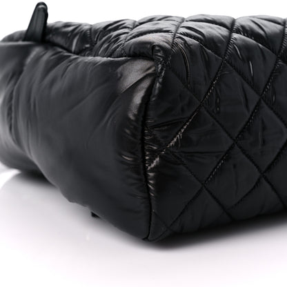 Chanel Nylon Quilted Coco Cocoon Backpack Black 6 of 8