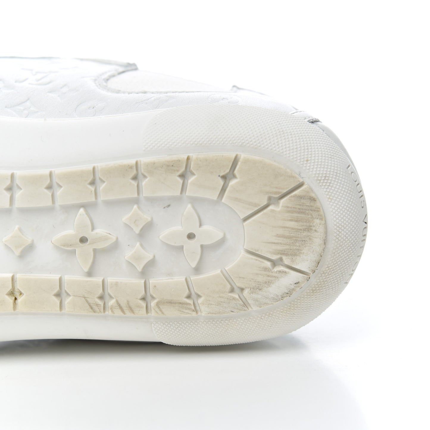 Calfskin Embossed Monogram Toucan Sneakers 38 White