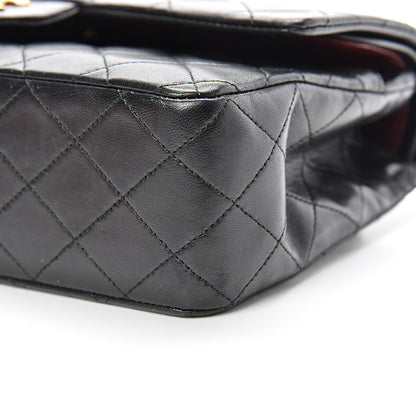 Chanel Lambskin Quilted Medium Double Flap Black 10 of 16