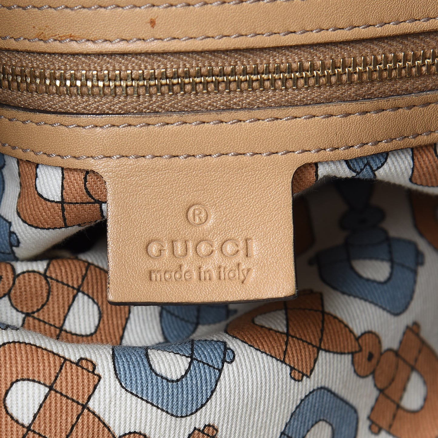 Guccissima Medium Pelham Hobo Beige