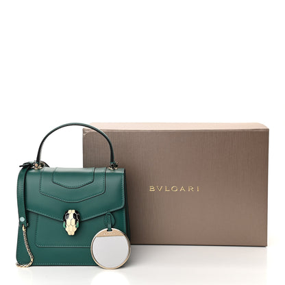 Bulgari Calfskin Serpenti Forever Top Handle Emerald Green 11 of 11