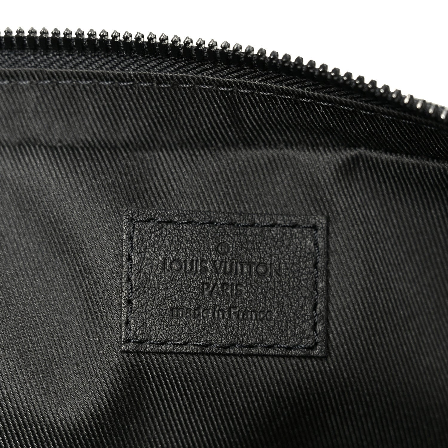 Louis Vuitton Calfskin Monogram Shadow Trio Messenger Black 6 of 10