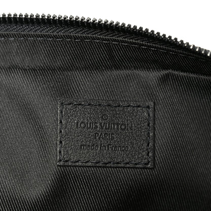 Louis Vuitton Calfskin Monogram Shadow Trio Messenger Black 6 of 10