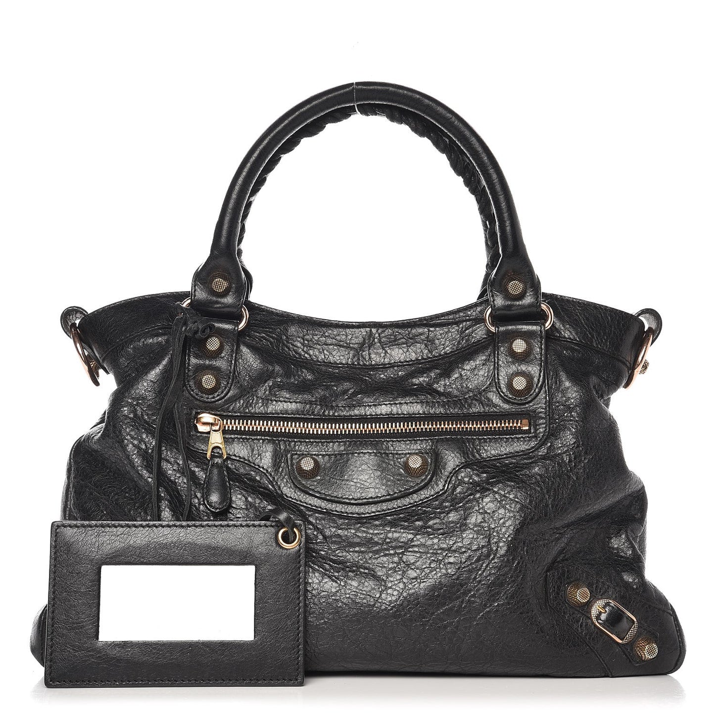 Agneau Giant 12 Rose Gold Hardware Town Black