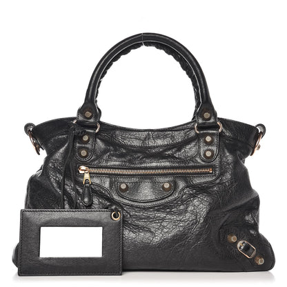 Balenciaga Agneau Giant 12 Rose Gold Hardware Town Black 1 of 9