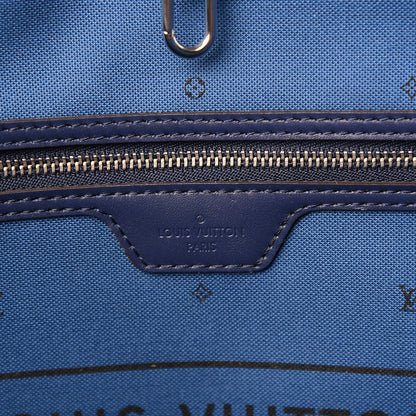 Louis Vuitton Monogram Escale Neverfull MM Blue 7 of 11