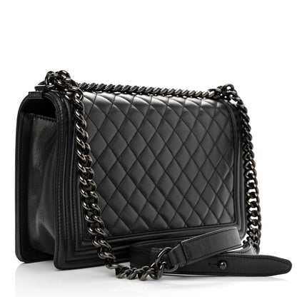 Chanel Caviar Quilted New Medium Boy Flap So Black 3 of 12