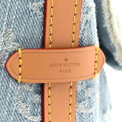 Louis Vuitton Monogram Denim CarryAll PM Sky Blue 7 of 11