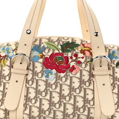 Christian Dior Monogram Vintage Flowers Bowler Beige 7 of 13