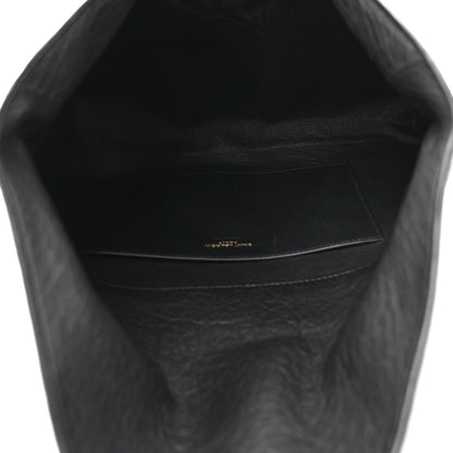 Saint Laurent Grained Lambskin Cassandre Envelope Pouch Black 5 of 7