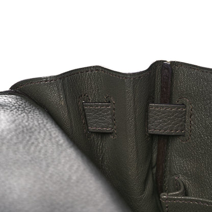 Hermes Taurillon Clemence Kelly Retourne 32 Vert De Gris 15 of 41