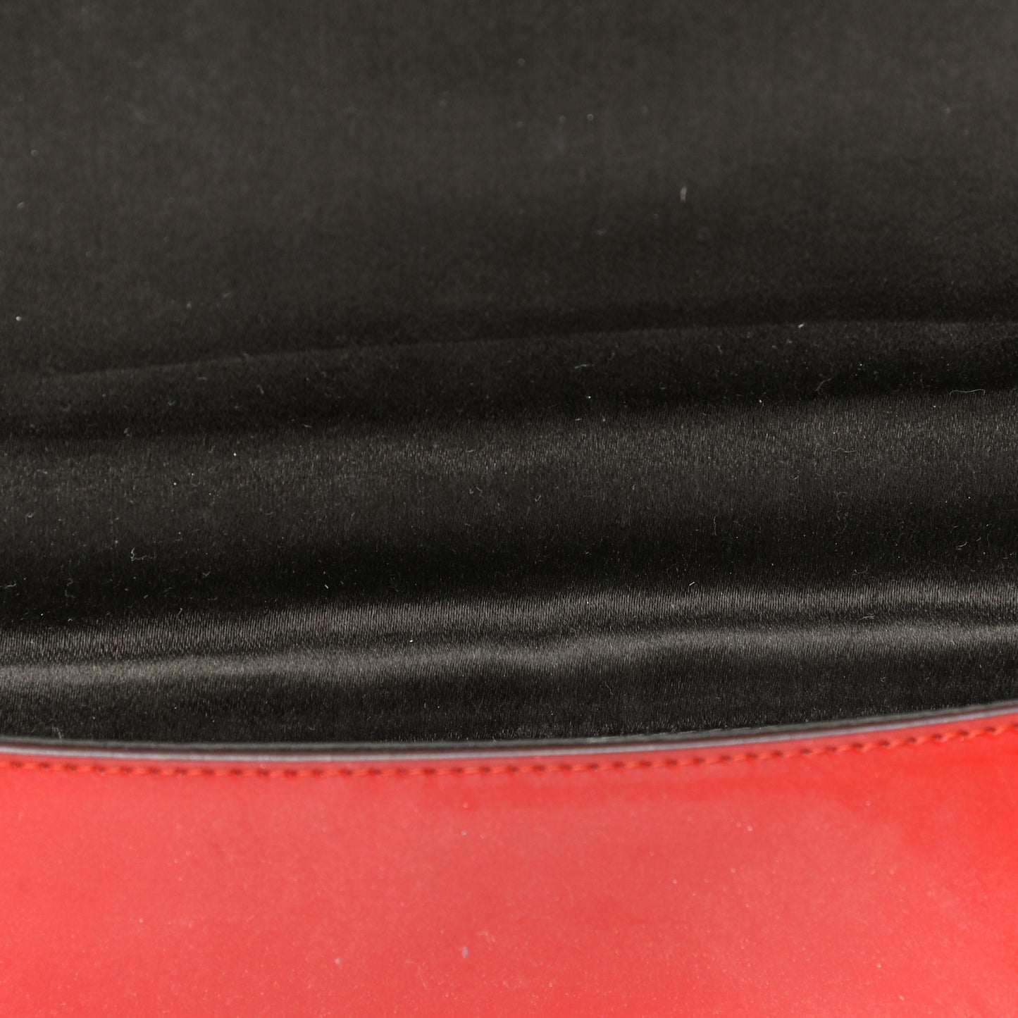 Spazzolato Flap Shoulder Bag Rosso