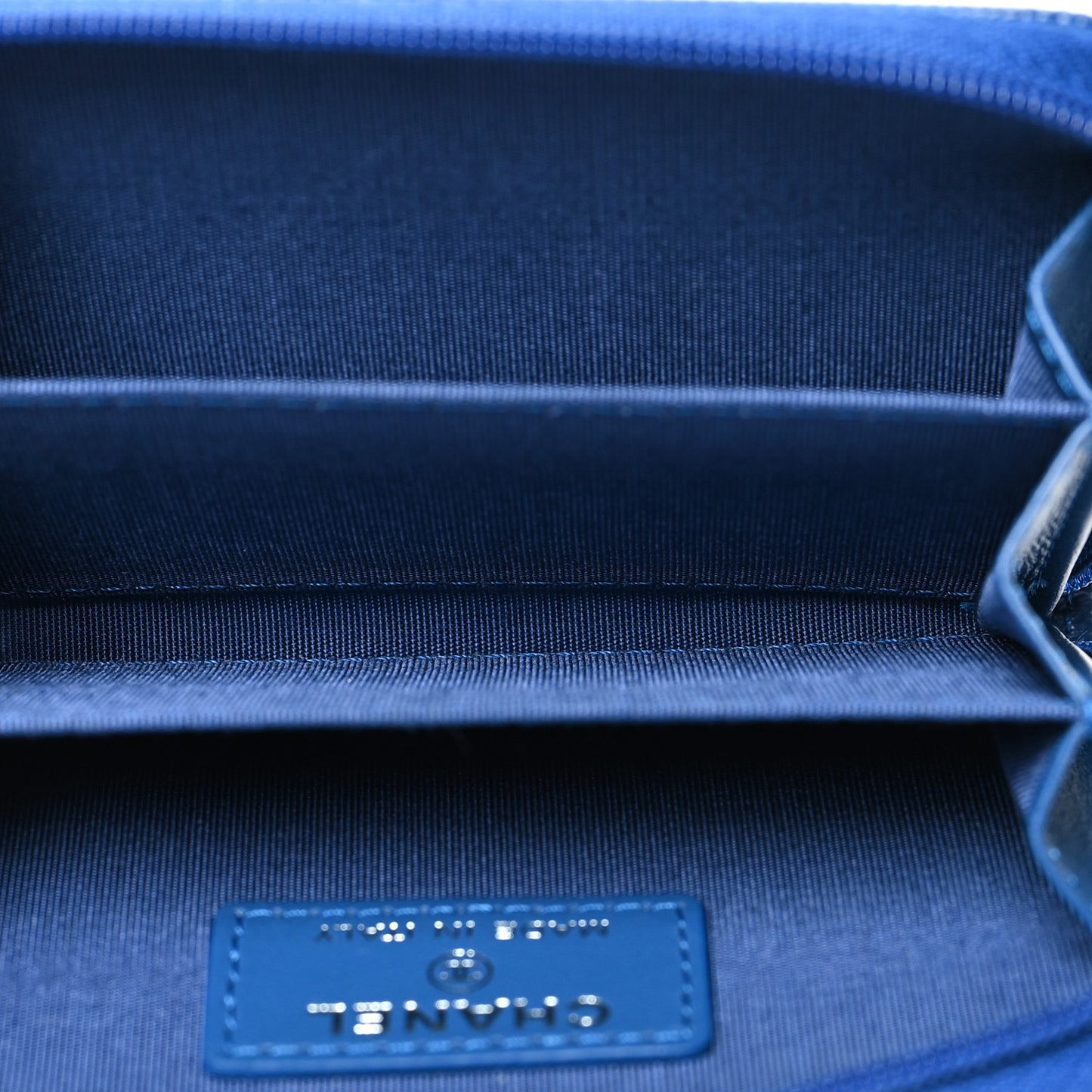 Caviar Timeless CC Zip Around Coin Purse Blue