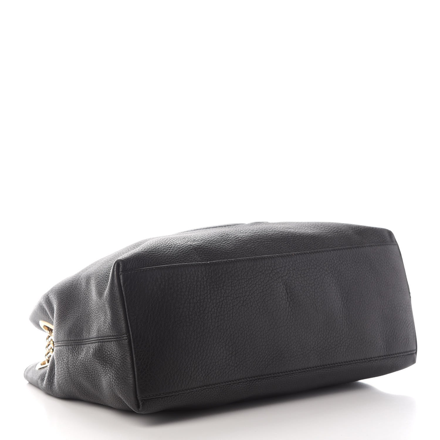 Gucci Pebbled Calfskin Medium Soho Chain Shoulder Bag Black 4 of 18