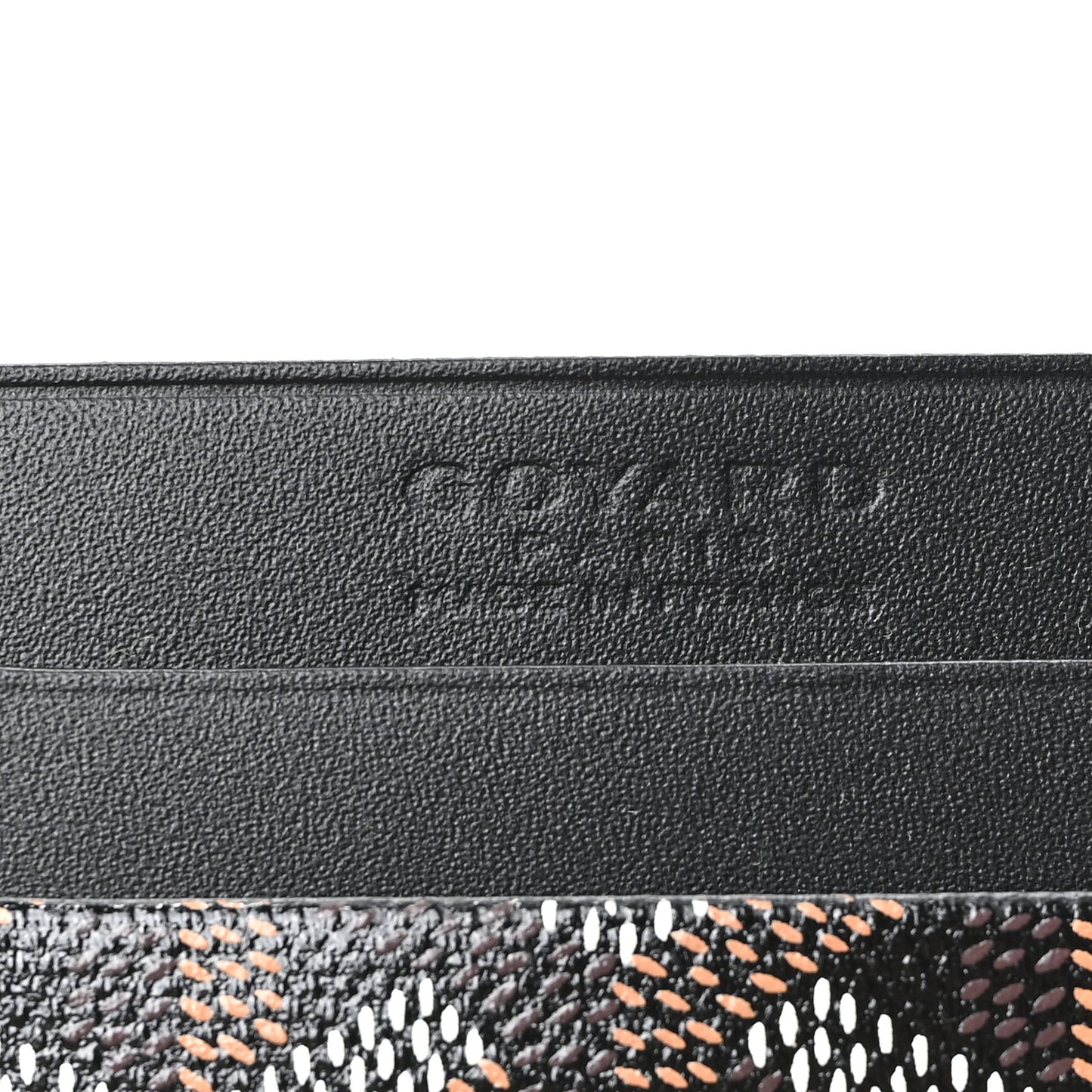 Goyardine Saint Sulpice Card Holder Black