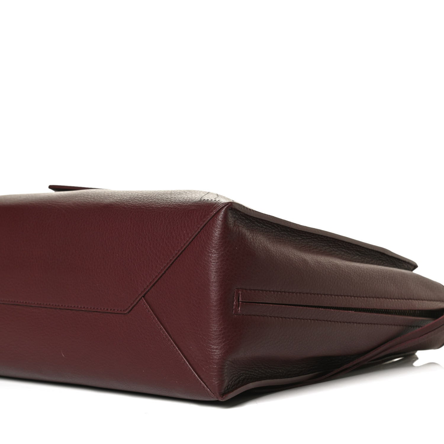 Balenciaga Calfskin Blackout Hardware Perforated Papier B4 Tote Burgundy 11 of 13