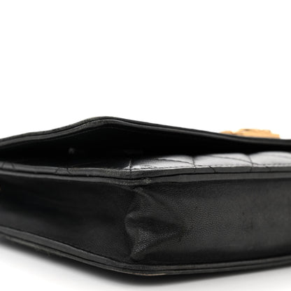 Chanel Lambskin Quilted Boy Wallet On Chain WOC Black 10 of 14