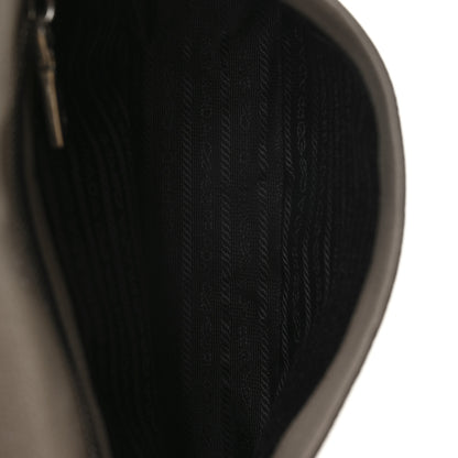 Prada Vitello Daino Soft Flap Crossbody Argilla 5 of 10