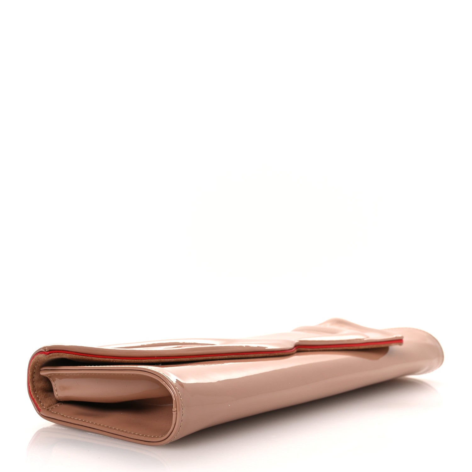 Christian Louboutin Patent So Kate Baguette Clutch Nude 4 of 10