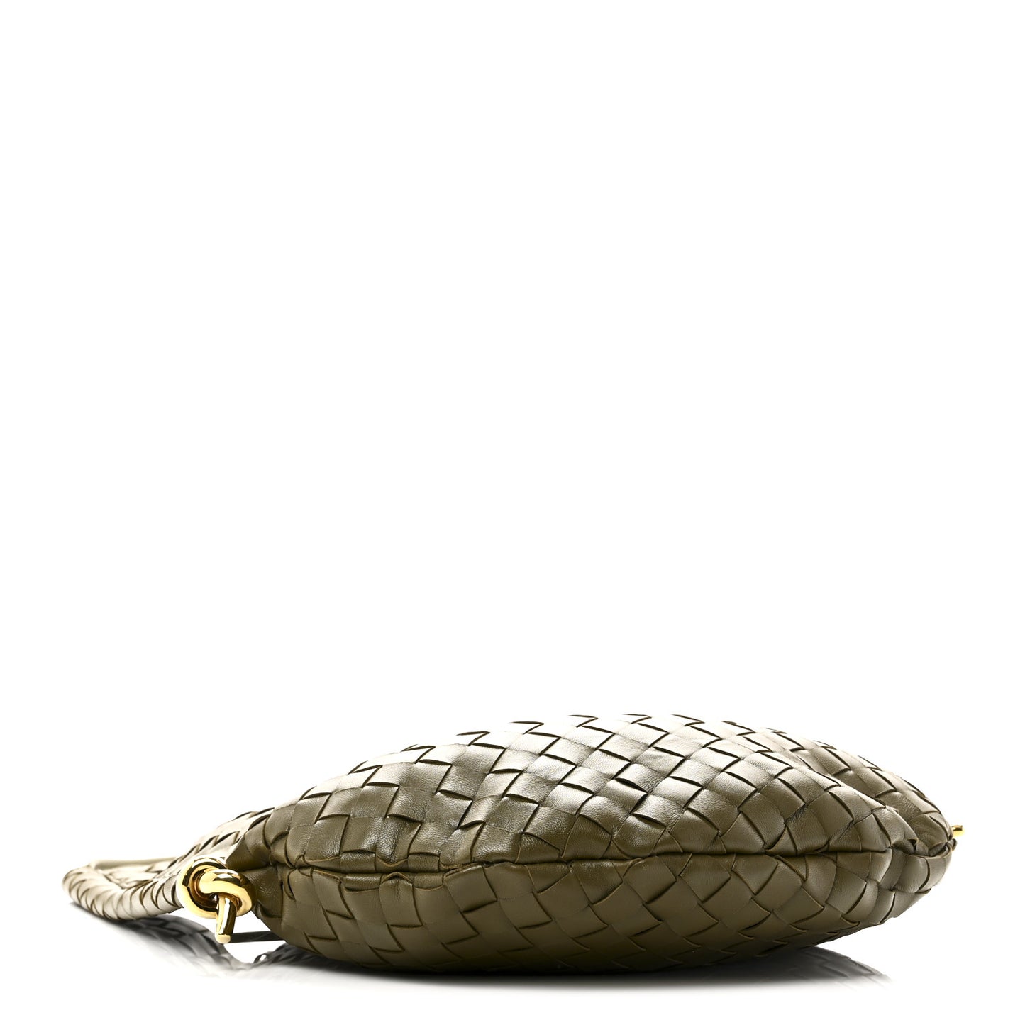 Nappa Intrecciato Medium Solstice Hobo Mud
