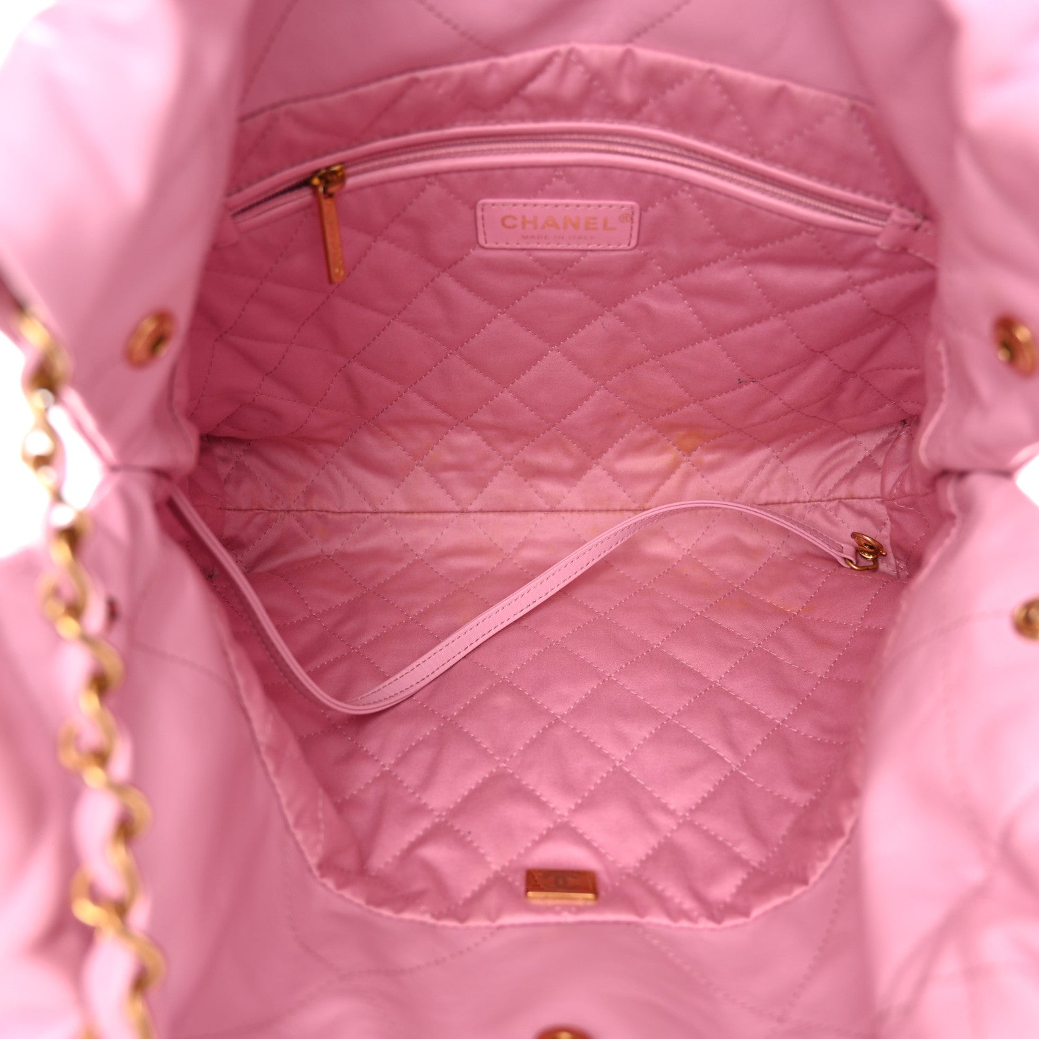 Chanel Shiny Calfskin Quilted Small Chanel 22 Lilac 6 of 11