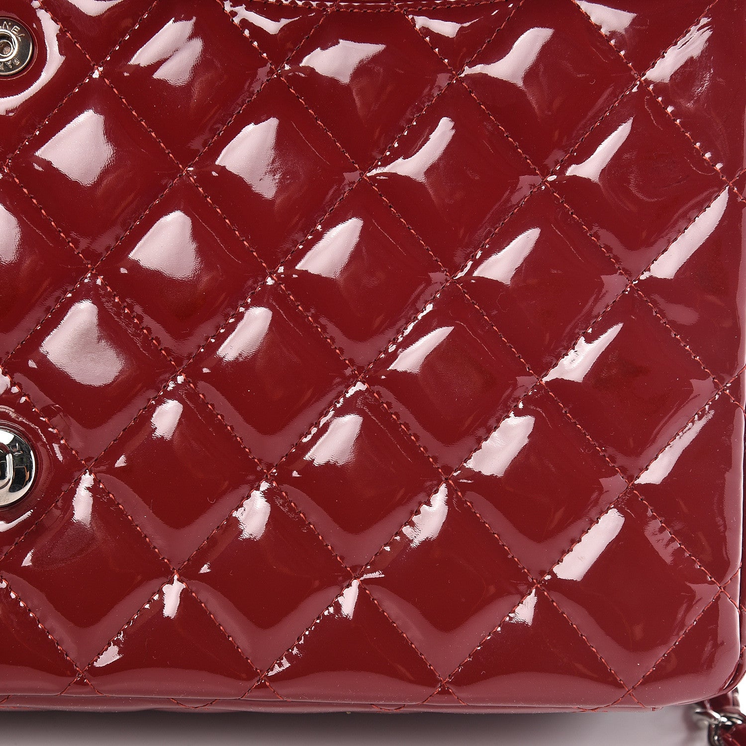 Chanel Patent Quilted Maxi Double Flap Red 20 of 24