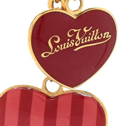 Louis Vuitton Rayures Coeur Bag Charm Key Holder Pomme D'Amour 3 of 4
