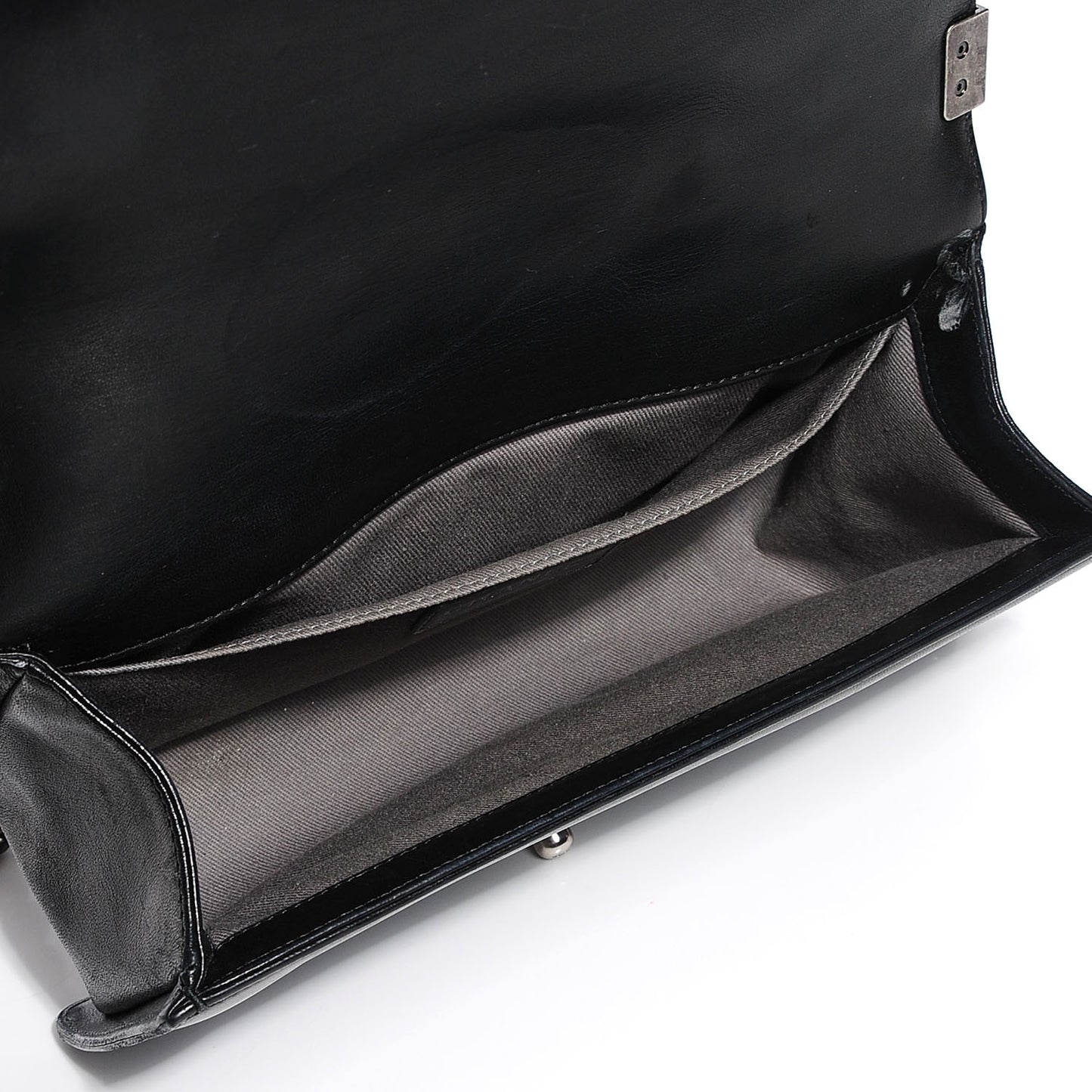 Lambskin Quilted Medium Boy Flap Black