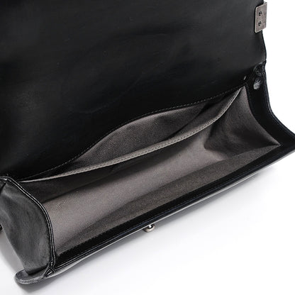 Chanel Lambskin Quilted Medium Boy Flap Black 5 of 9